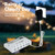 Lovefindahome Solar Powered Indoor & Outdoor Pendant Lights with 4 LED Bulbs, Each 5m Cord, Waterproof, 6000mAh Battery for Yards, Gardens, Patios, Camping, RVs & Sheds