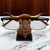 Top Brass Longhorn Bull Eyeglasses Holder – Western Cowboy Glasses Stand for Reading & Sunglasses – Rustic Farm Decor Figure