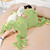 Huniupore Large Frog Stuffed Animal Green Frog Plush Toy Frog Plushies Hugging Pillow Gift for Boys Girls (39.4in)
