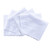 MZLIU Women Handkerchiefs Pure White Cotton Hankies with Scalloped Edge 6 Pack