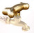 FESTIVE FAUCETS Dog Bone - Decorative Outdoor Faucet Handle with Universal Adapter, Brass, DIY, Replacement Handle Only (Faucet not Included)