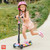 BOLDCUBE Big Fold | Three Wheel Scooter for Children Ages 5-10 Years | LED Wheels with Flashing Lights | Height Adjustable 65 to 89 cm | Rear Reflectors
