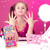 JA-RU Makeup Toy for Girls (2 Beauty Kits) Eyeshadow Palette, Toy Lipstick, Nail Gloss, Fake Nails. Kids Pretend Play. Princess Beauty Set. Birthday Girl Gifts & Accessories. 1621-2