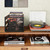 YINMIT Vinyl Record Storage, Large LP Vinyl Record Storage Crate, Metal & Wooden Record Holder, Cube Record Organizer Box, Holds up to 80+ Records