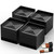 Furniture Risers, Tclouda Bed/Sofa/Desk/Table/Chair Leg/Fridge Lifts to 1.5, 3 and 4 in, Rectangle Adjustable Risers Blocks for Extenders, Heavy Duty Supports Up to 1300 Lbs, 3 in-Black-Square Furniture Risers, Tclouda Bed/Sofa/Desk/Table/Chair Leg/Fridge Lifts to 1.5, 3 and 4 in, Rectangle Adjustable Risers Blocks for Extenders, Heavy Duty Supports Up to 1300 Lbs, 3 in-Black-Square