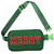 Christmas Fanny Pack, Merry Letter Belt Bag, Green Christmas Purse Crossbody Bag Nylon Adjustable Strap, Christmas Gifts For Girls Boys Women Men