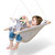 Baby Swing for Infants to Toddlers,Indoor Outdoor Wooden Hanging Swing Seat with Safety Belt and Mounting Hardware, Suitable for Ages Up to 3,Little Cloud