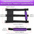 4 x Roll Bar Grab Handles Grip Handle for Jeep Wrangler JK JKU JL JLU TJ YJ Sports Sahara Freedom Rubicon Unlimited Gladiator JT 1955-2023 UTV ATV Premium 550 Paracord Interior Accessories (Purple)