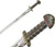 Viking Sword of Ragnar Lothbrok – 40'' Handcrafted Medieval-Style Steel Sword | Engraved Blade | Real Viking Sword Viking Sword Real Weapon Warrior Sword | Best Gift for Men (King Ragnar Sword)