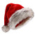 Beurio Deluxe Santa Hat Plush Pom Pom Christmas Hats for Adults Kids Santa Claus Party Hat Red White Christmas Party Hats with Grey Tips