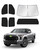 Canvcle Windshield Sun Shade for 2022-2025 2026 Toyota Tundra Sunshade Side Rear Window Shade Cover Sun Visor Shield Privacy Protection Keep Vehicle Cool Black 6PCS
