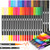 Soucolor Art Brush Markers Pens for Adult Coloring Books, 36 Colors Numbered Dual Tip (Brush and Fine Point) Marker Pen for Kids Note taking Planner Hand Lettering Calligraphy Drawing Journaling