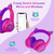 LOBKIN Bluetooth 5.4 Kids Headphones with Case - RGB LED Light Up Cat Ears Foldable Adjustable Over Ear Headphone Support Wireless or 3.5mm Wired Mode for Toddler & Girls & Boys Teens LOBKIN Bluetooth 5.4 Kids Headphones with Case - RGB LED Light Up Cat Ears Foldable Adjustable Over Ear Headphone Support Wireless or 3.5mm Wired Mode for Toddler & Girls & Boys Teens