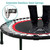 RAVS Mini Trampoline for Kids Adults 40"/48" Foldable Fitness Rebounder Kids Trampoline with 5 Levels Height Adjustable Handle Resistance Bands Indoor Workout