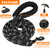 LOBEVE No Pull Dog Harness, Collar & Leash Set | Includes Dog Seat Belt, Collapsible Bowls & Poop Bag Dispenser. Ideal for Training, Walking, Hiking. Fits Small to Large Dogs(Black-M)