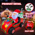 BLOWOUT FUN 6ft Length Inflatable Christmas Golf Cart with Santa Claus Decoration, LED Blow Up Lighted Decor Indoor Outdoor Holiday Decor