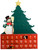 Kurt S. Adler Wooden Snowman with Tree Advent Calendar
