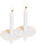 150 Packs Unscented White No Smoke ChurchCandles with Drip Protectors for Devotionalcandlelight Vigil Service.