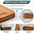 Bamboo Cutting Board, Non Slip Wood Cutting Boards for Kitchen 3 Packs Holder and Over Sink Nice Solid Thick Durable Cutting Boards for Kitchen Large Small Vegetables Fruits Kitchen Gifts (Carbonized)