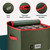 Handy Laundry, Christmas Ornament Storage, Stores up to 64 Holiday Ornament, Adjustable Dividers, Zippered Top, Two Handles Attractive Storage Box Keeps Decorations Clean & Dry for Next Season, Green