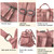 ROOSALANCE Backpack Purse for Women, Women Leather Back pack Purse Waterproof Anti-theft Shoulder Bags Handbags, Fashion Ladies Backpack for Daily Travel Work (Pink)