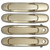 MOTOKU Set of 8 Beige Interior and Exterior Door Handle for Toyota Sienna 1998-2003 Front Rear Left Driver and Right Passenger Side