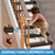 Elvone Stair Nosing, Rubber Edging Guard Trim Self Adhesive, Vinyl Staircase Step Edge Protector for Outdoor & Indoor(40 FT, Black)