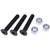 Chamixx 3X 1/2 x 3'' Chipper Knife Blade Bolts with Locknuts 900-4902-88 900-4900-27 Compatible with All XP Bandit Chipper 90-250XP