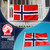 Anley Rip-Proof Double Sided 3-Ply Norway Flag 3x5 Foot - Vivid Color, Canvas Header and Wrinkle Resistant - The Strongest, Longest Lasting Norwegian Nordmann National Flags 3 X 5 Ft
