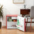 ARCTIC CHEF RFR160-Red Red mini Fridge with Silver Trim-1.6 Cubic feet Capacity