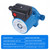 BOKYWOX 110V NPT3/4'' Domestic Hot Water Circulation Pump 3-Speed Hot Water Recirculating Pump 93W Circulator Pump for Solar Heater/Faucet(RS15/6B) Blue