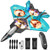 4DRC V17 Foam Remote Control Airplanes RC Planes for Kids Adults 4-7 8-16, RC Airplane Fighter Jet with Light, 360° Flip Fighter Jet Toy, Gravity Sensing, Stunt Roll, Airplane Toy Gifts for Kids Boys