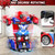 Remote Control Car with One Button Transformation, RC Cars Transforming into Robot, 2.4Ghz 360 Degree Rotation Police Car with Light, 1:18 Scale Transform Toys for Boys Girls Kids 4-7 8-12 6-8