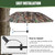 Kalkal Tree Stand Umbrella, 58" Wide Camo Hunting Umbrella for Tree Stand, Weather-Resistant Treestand Roof Quick Set, Portable Hunting Accessories