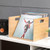 Record Album Storage Crate, Bamboo & Acrylic Vinyl ​Record Crate, Multifunctional Visible Record Holder Crate with Handle, Great for Storing Vinyl ​Record LP's/Albums Hanging Letter Size Folders Toy