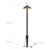 Pathway Light Low Voltage Landscape Lighting Outdoor Metal Path Light 12V AC 10W Halogen 25 Lumen Walkway Lights 2700K with Connector Stake for Pathway Garden Yard