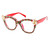 ICARA Oversized Christmas Bling Rhinestone Reading Glasses for Women Christmas Party Ladies Readers (red/green, 2.5, x)
