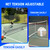 Patiassy Pickleball Net Set with Wheels and Pickleball Court Marking Kit 22 FT Regulation Size Portable Pickleball Nets with Net Tension Adjuster, 8 Sandbags for Outdoor Indoor Driveway (White)