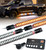 LUMENIX 70 Inch Emergency Running Board Rigid Strobe Lights Strip Bar 864 LED Flashing Warning Safety Light with Controller for Construction Vehicles Work Commercial Trucks Pickups Cars - Amber White LUMENIX 70 Inch Emergency Running Board Rigid Strobe Lights Strip Bar 864 LED Flashing Warning Safety Light with Controller for Construction Vehicles Work Commercial Trucks Pickups Cars - Amber White