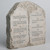 ShineOnAngel Ten Commandments Tabletop Decor - 6.8-Inch Stone Effect Religious Statue Plaque for Home, Office, or Church Inspritional Table Decor Los 10 mandamientos