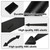 Eapele Magnetic Garage Door Decoration Kit Include Faux Windows Hinges and Handles Black