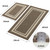COSY HOMEER Kitchen Rugs Non-Slip 24x35/24x60 Inch Thick Polypropylene Standing Mat for Home Machine Washable, Brown Frame