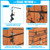 Lewufe Stainless Steel Brick Wall Clips, Brick Hooks Clamp Outdoor Heavy Duty 1/8" to 3/4" Brick Hook Brick Hangers No Drill, 6 Packs