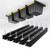 EVERHANGER Ceiling Storage Rack, Heavy Duty Overhead Garage Storage Rack, Adjustable Ceiling Bin Storage System, 5 Sets for 4 Bins, 26 Inch