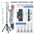 Foldable IV Pole Stand, Portable Telescoping Floor Stand with 4 Hooks, Height Adjustable, Travel Infusion Pole for Home Care, Hospitals, Nursing Homes and When Traveling