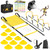 BORNEW Agility Speed Training Equipment Set, Football Practise Set with 20ft Agility Ladder, 12 Cones, 4 Adjustable Hurdles, Jump Rope, Parachute, for Basketball, Soccer, Football, Kids, Youth, Adults