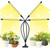 LED Grow Lights, 4 Heads Full Spectrum Plants Lights with Clamp for Indoor Plants & Seed Starting, 10-Level Dimmable, Auto On Off, Timing 4 9 12Hrs