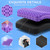 TushGuard Gel Seat Cushion for Long Sitting, Enlarged & Thickened Patent Design, Breathable Cooling for Office Chair, Soft Car Seat Cushion for Wheelchair (Large, Black)