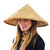 Funny Party Hats Asian Conical Hat - Rice Farmer Hat With Bamboo Design Funny Party Hats Asian Conical Hat - Rice Farmer Hat With Bamboo Design