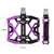 MZYRH Mountain Bike Pedals, Ultra Strong Colorful CNC Machined 9/16" Cycling Sealed 3 Bearing Pedals(Purple 3 Bearings)